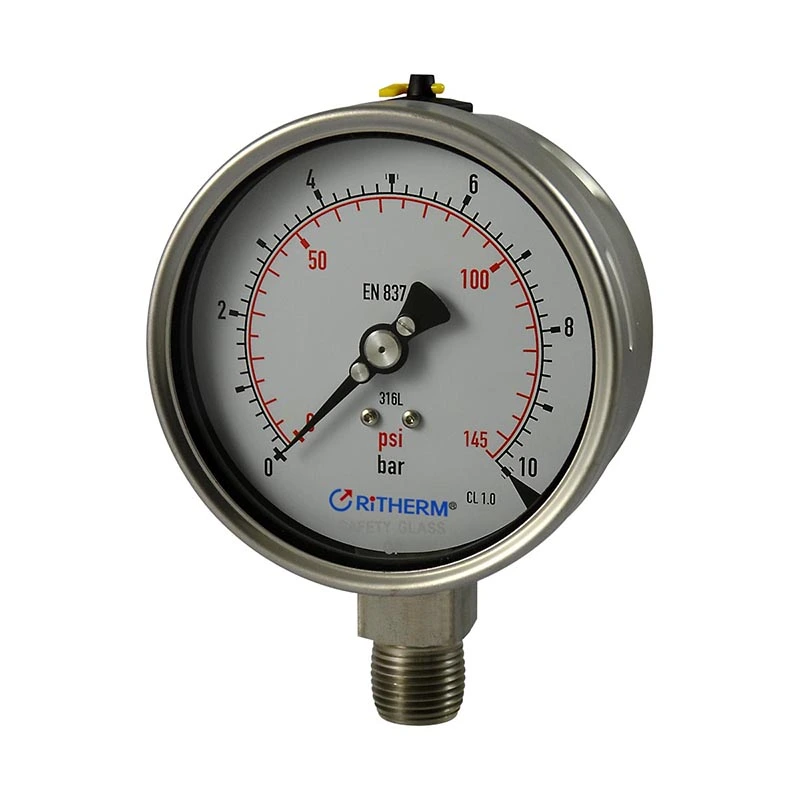 लेझर वेल्डेड सर्व स्टेनलेस स्टील प्रेशर गेज